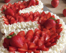 Number or Letter Shaped Pavlova Cake